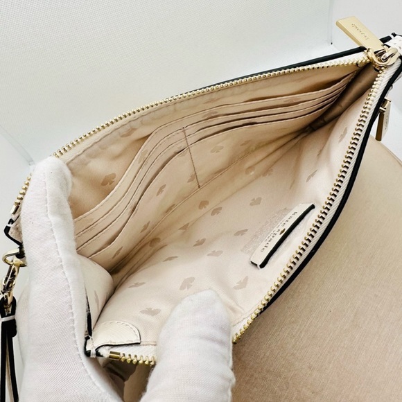 Kate Spade Dottie Embroidered Straw Wristlet - Picture 5 of 8